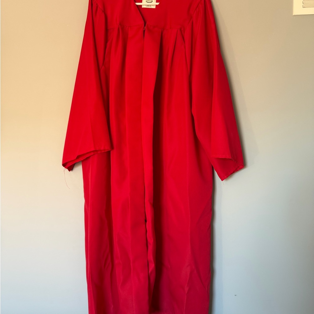 Men's Red Graduation Gown